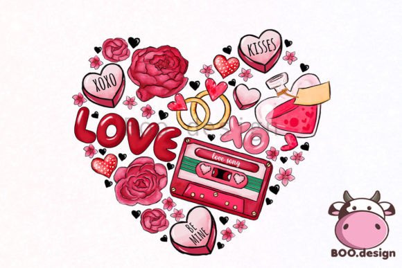 Download Love Heart Doodle Valentine PNG - Doodle valentine Collection
